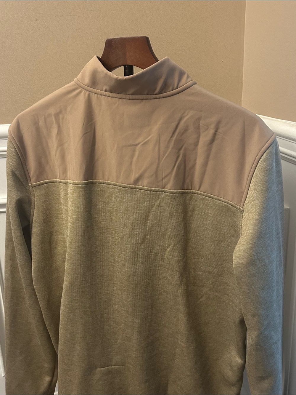 Under Armour Men's Drive Storm Half Zip Camel/Sandstorm/White, Large New - Picture 9 of 11